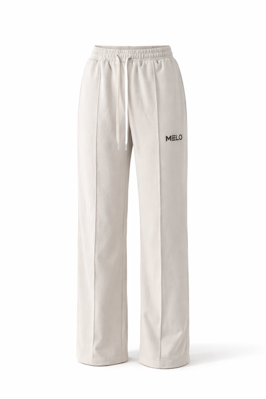 Bone white wide pants
