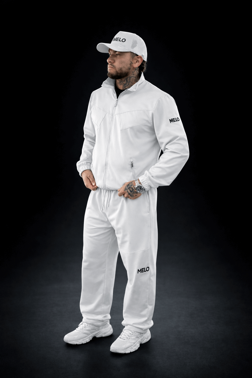 Men’s Founder Artic White Tracksuit Jacket