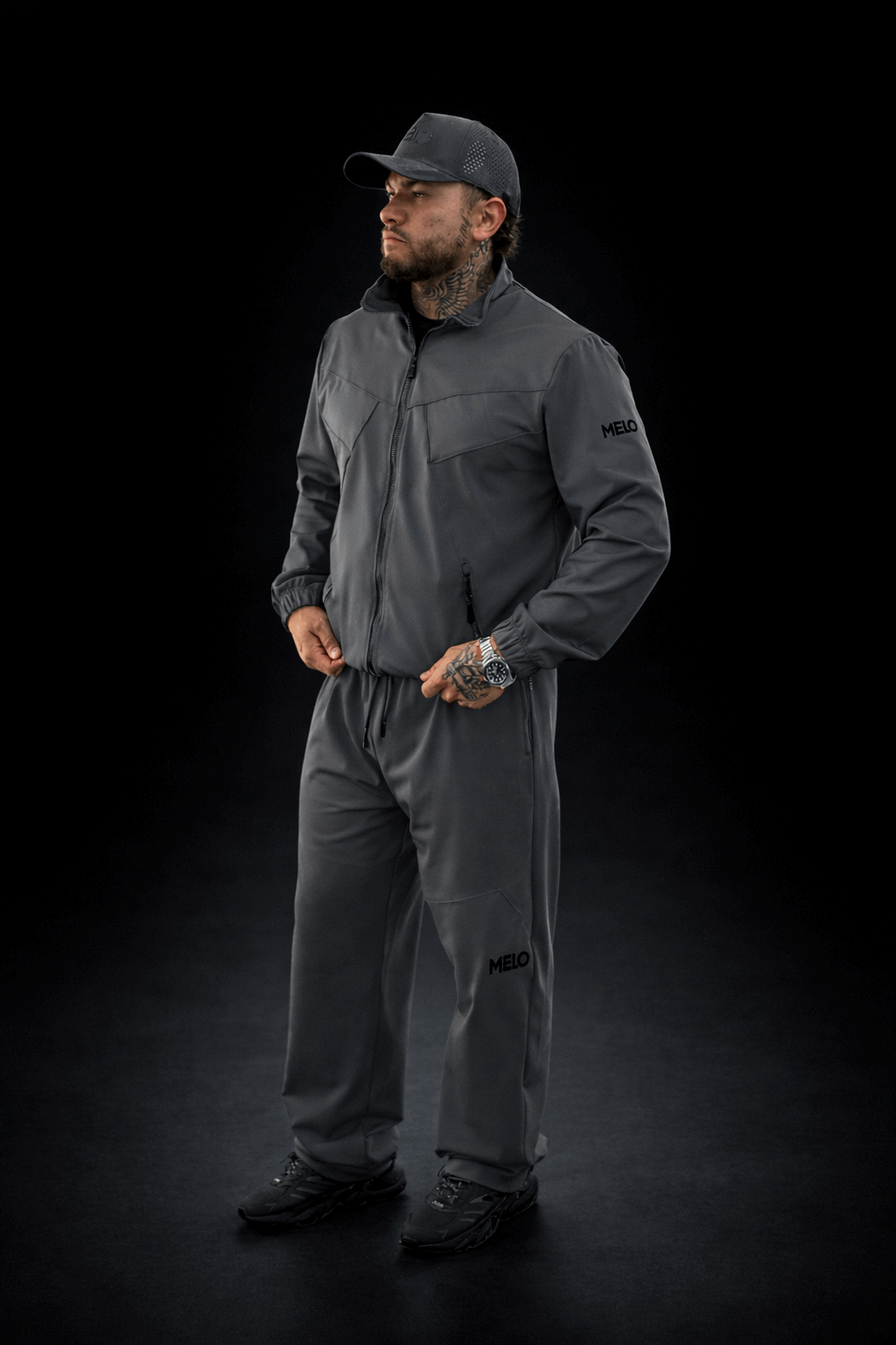 Jet Grey Tracksuit Jacket