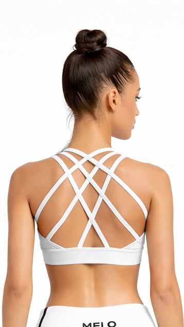 WHITE HYPE SPORTS BRA