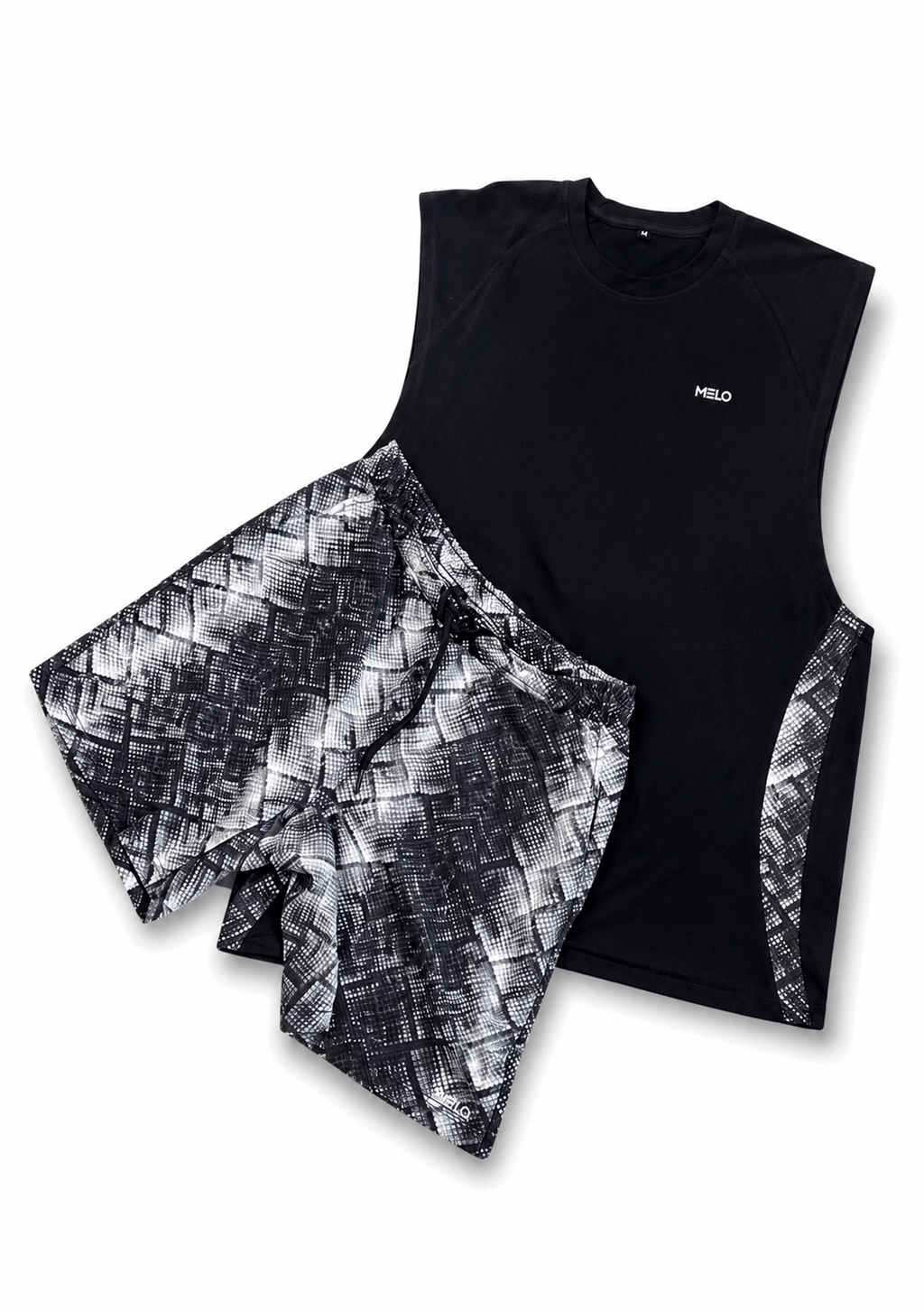 RIPSTOP MONOCHROME SNAKE SHORTS