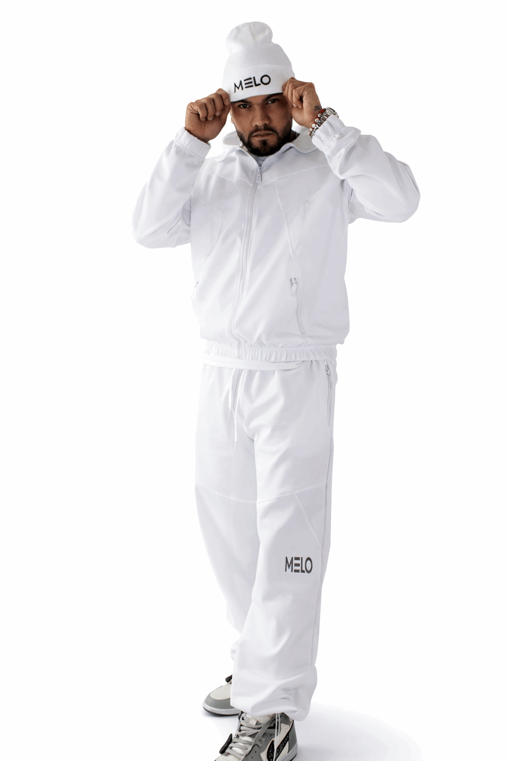 Men’s Founder Artic White Tracksuit Jacket