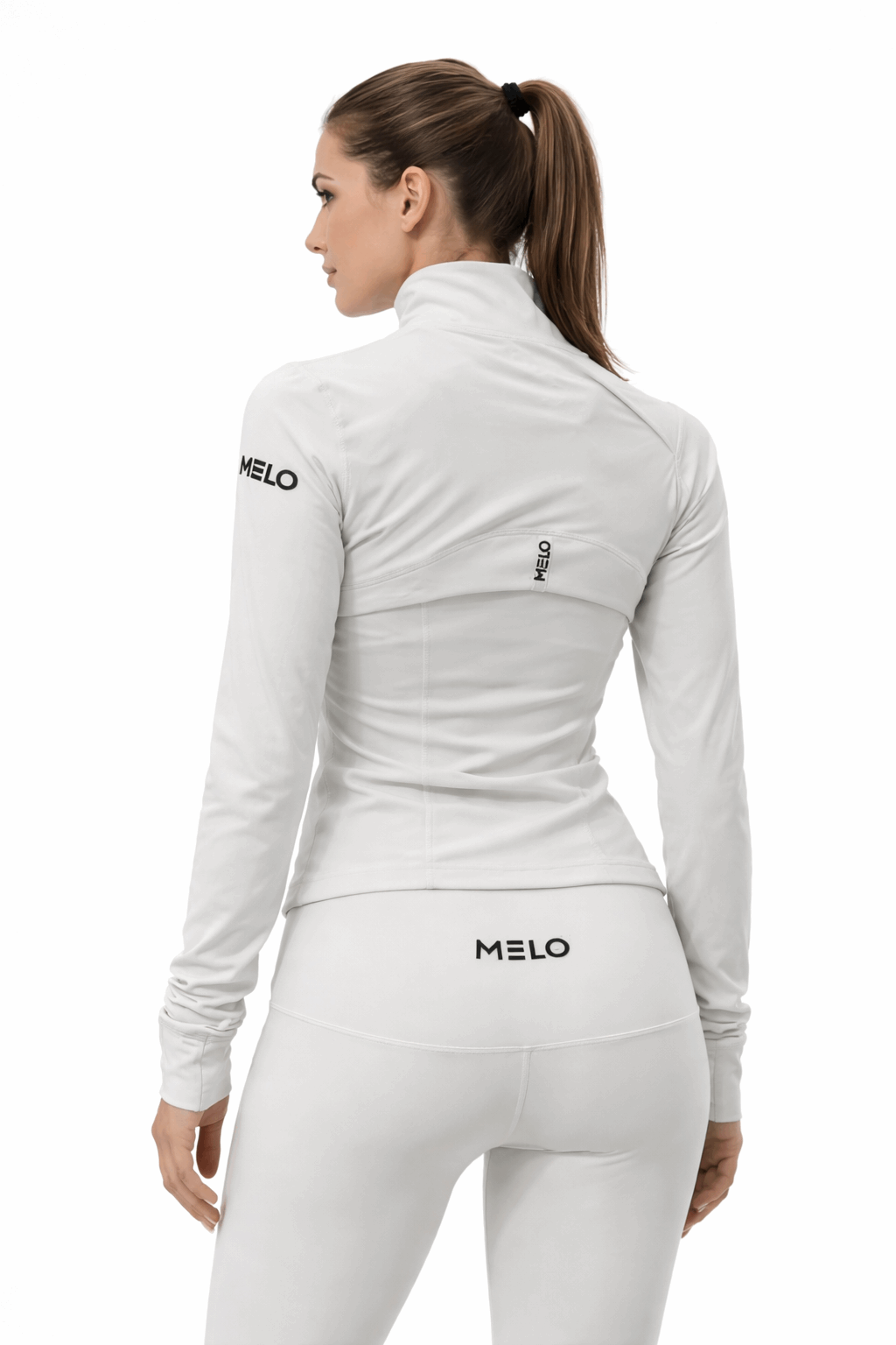 Bone White Full zip Jacket
