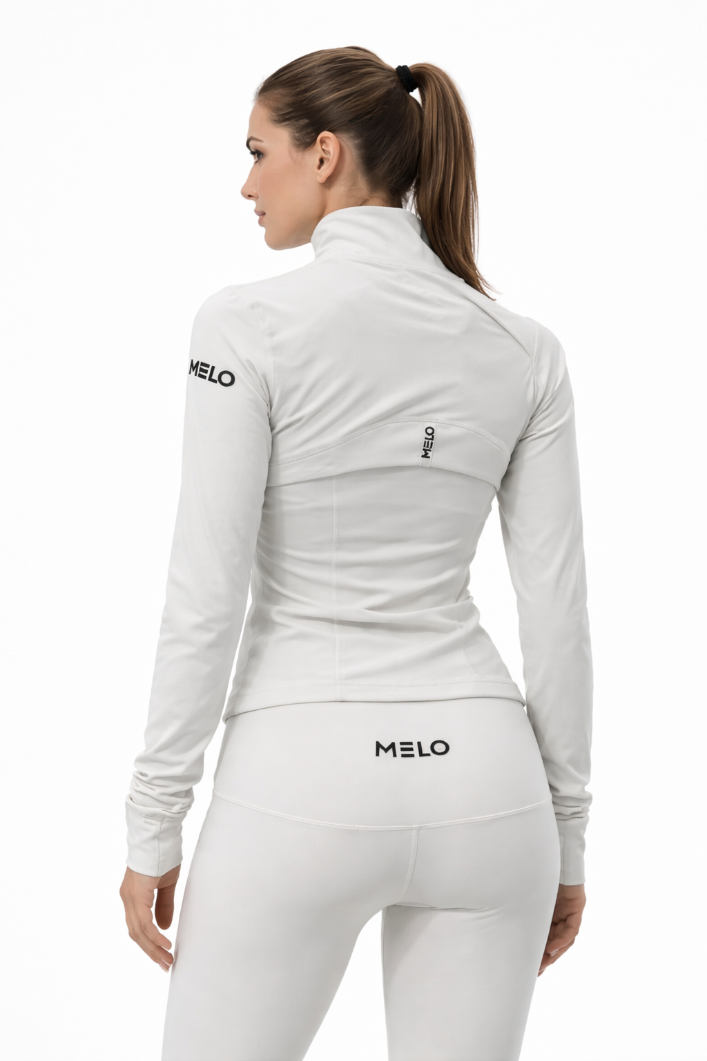 Bone White Full zip Jacket