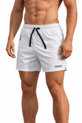 White MicroMesh Shorts 5"