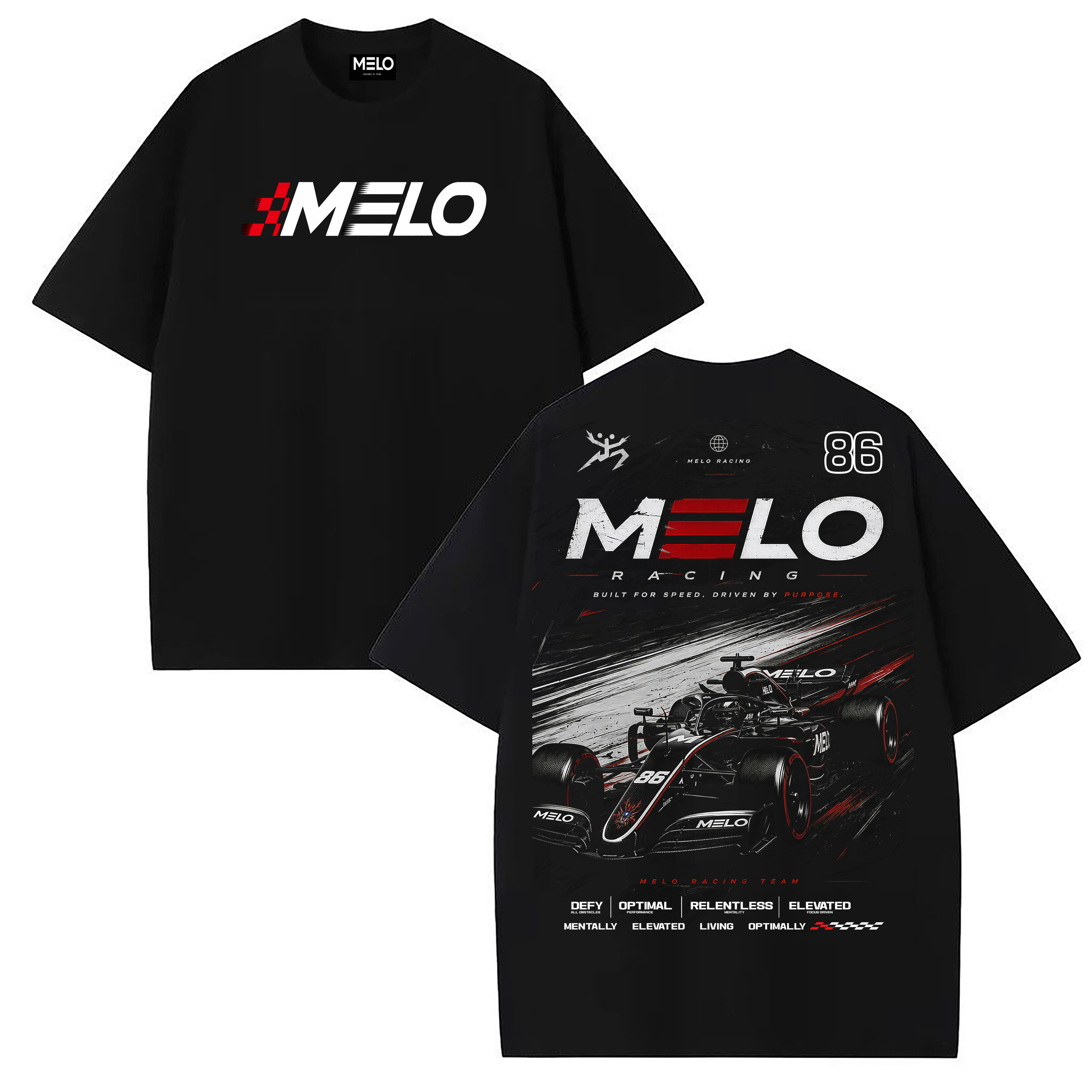 MELO RACER OVERSIZED TEE