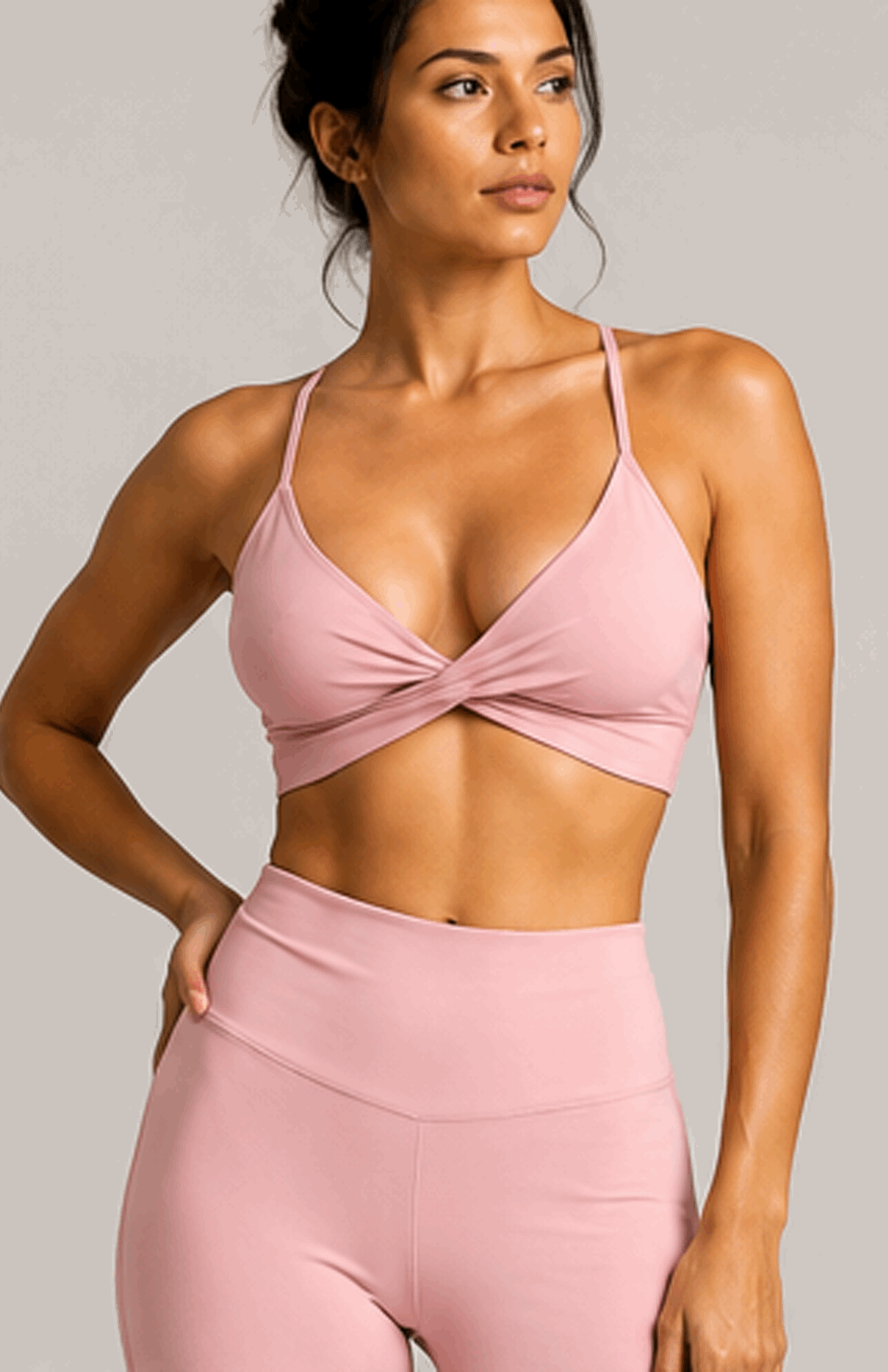 COTTON CANDY PINK TWIST TOP